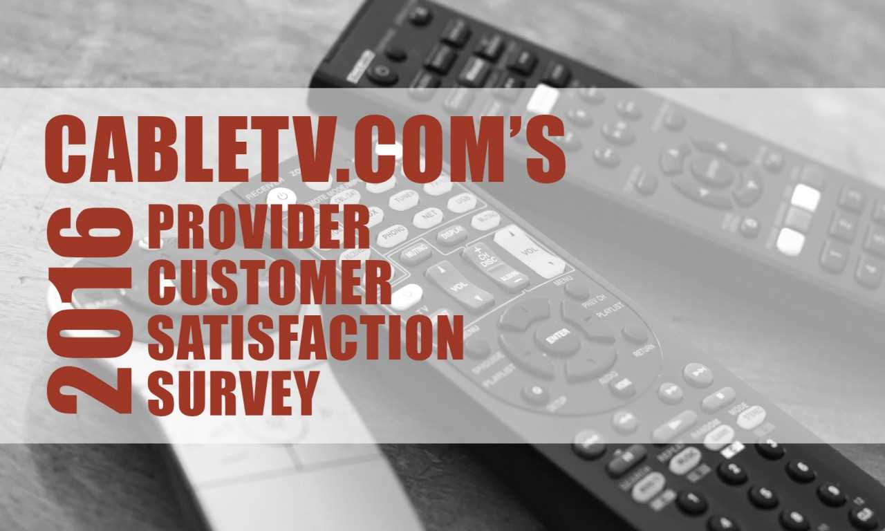 2016 TV Provider Customer Satisfaction Survey Header