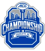 The blue and gray ACC Football Championship logo.