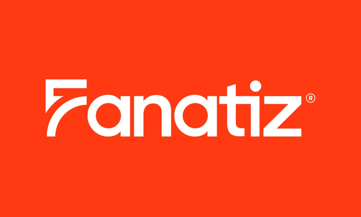 The Fanatiz logo on an orange background.