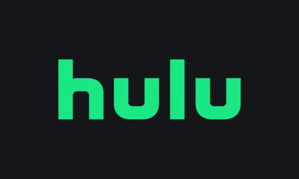 The Hulu logo on a charcoal navy background.
