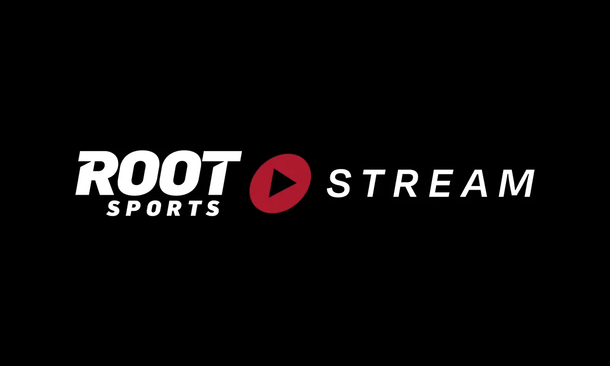 ROOT SPORTS Stream Logo The ROOT SPORTS Stream logo on a black background.