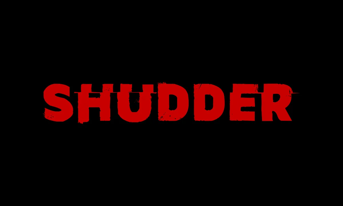 Shudder Logo The Shudder logo on a black background.