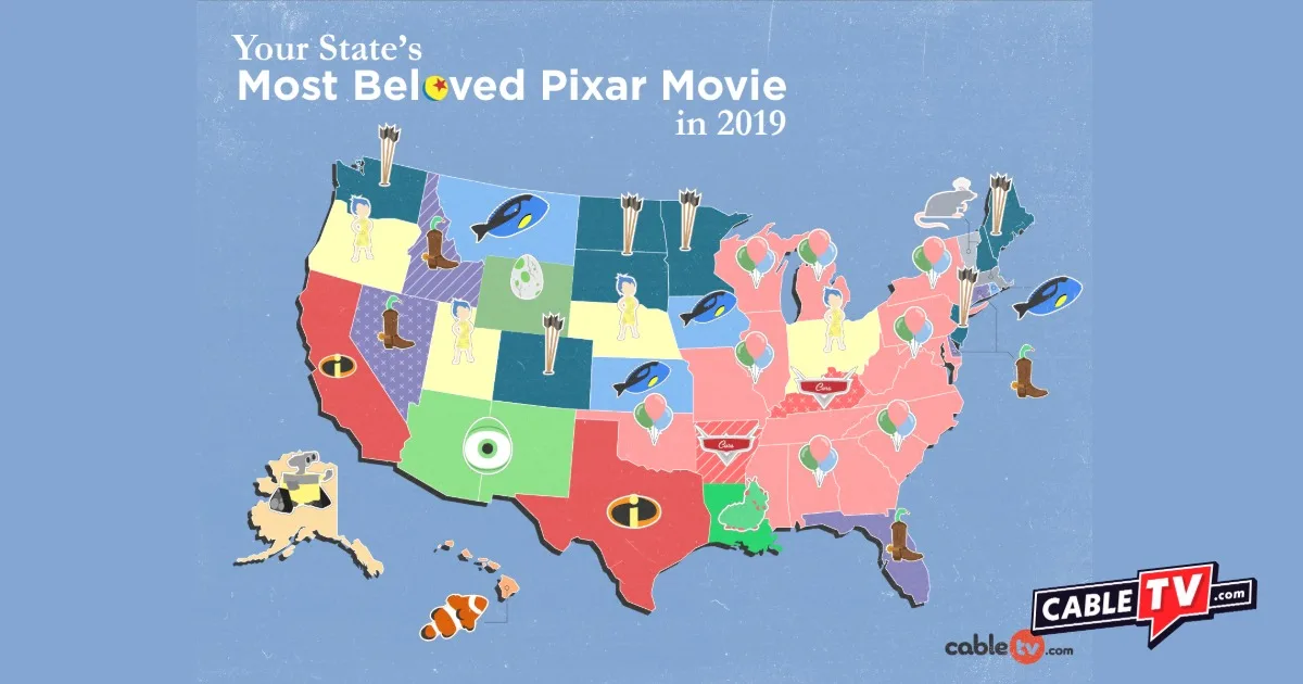 Best Pixar Movies by State