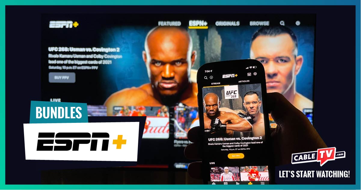 ESPN Plus bundles streaming home screen