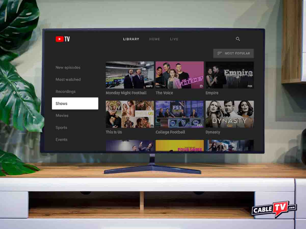 netflix streaming platform. on tv on top of entertainment unit