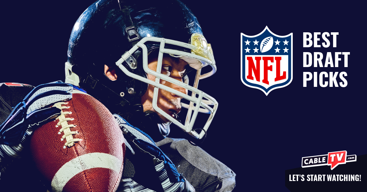 A stock image of a football player alongside the NFL logo.