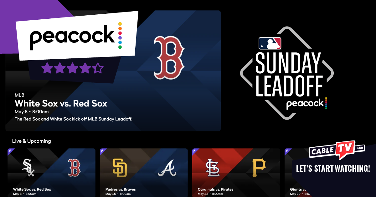 How to Watch MLB Sunday Leadoff on Peacock by CableTV.com