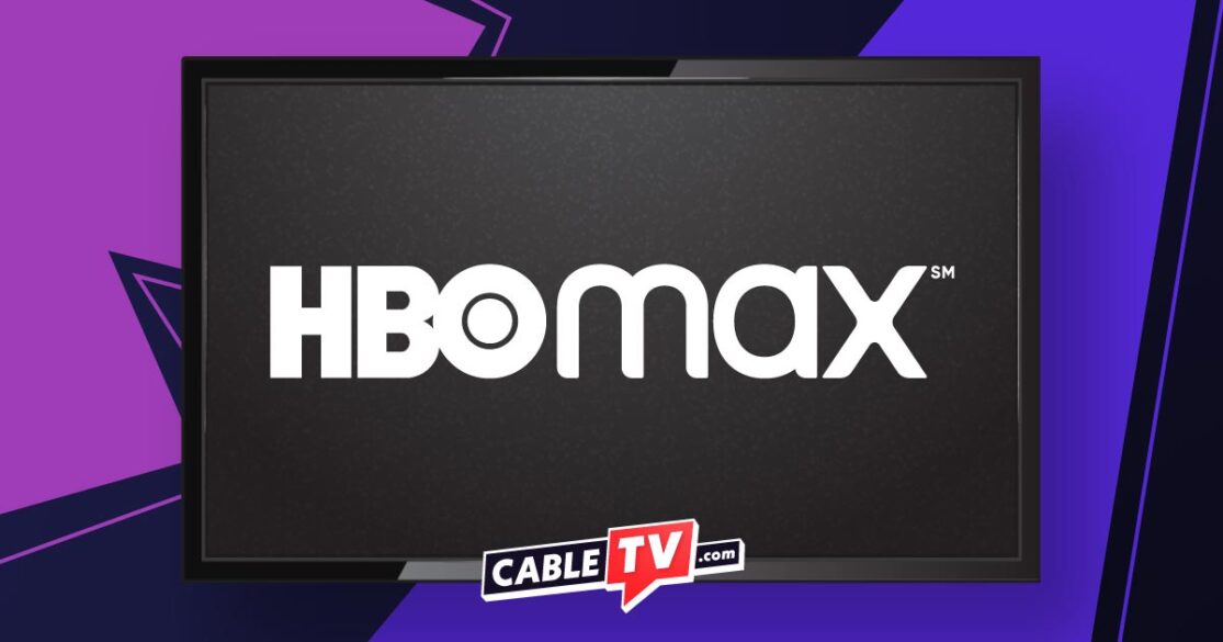 HBO Max logo inside a TV