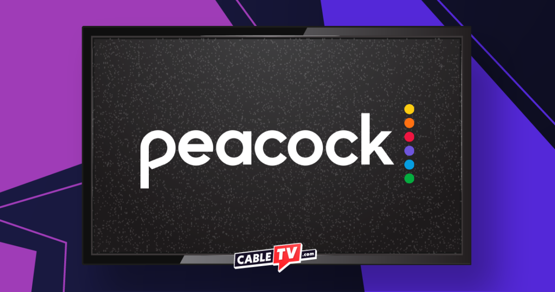 Peacock logo inside a TV