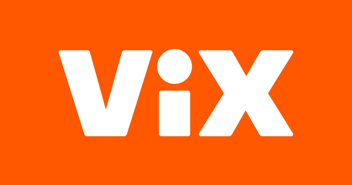 ViX logo with orange background
