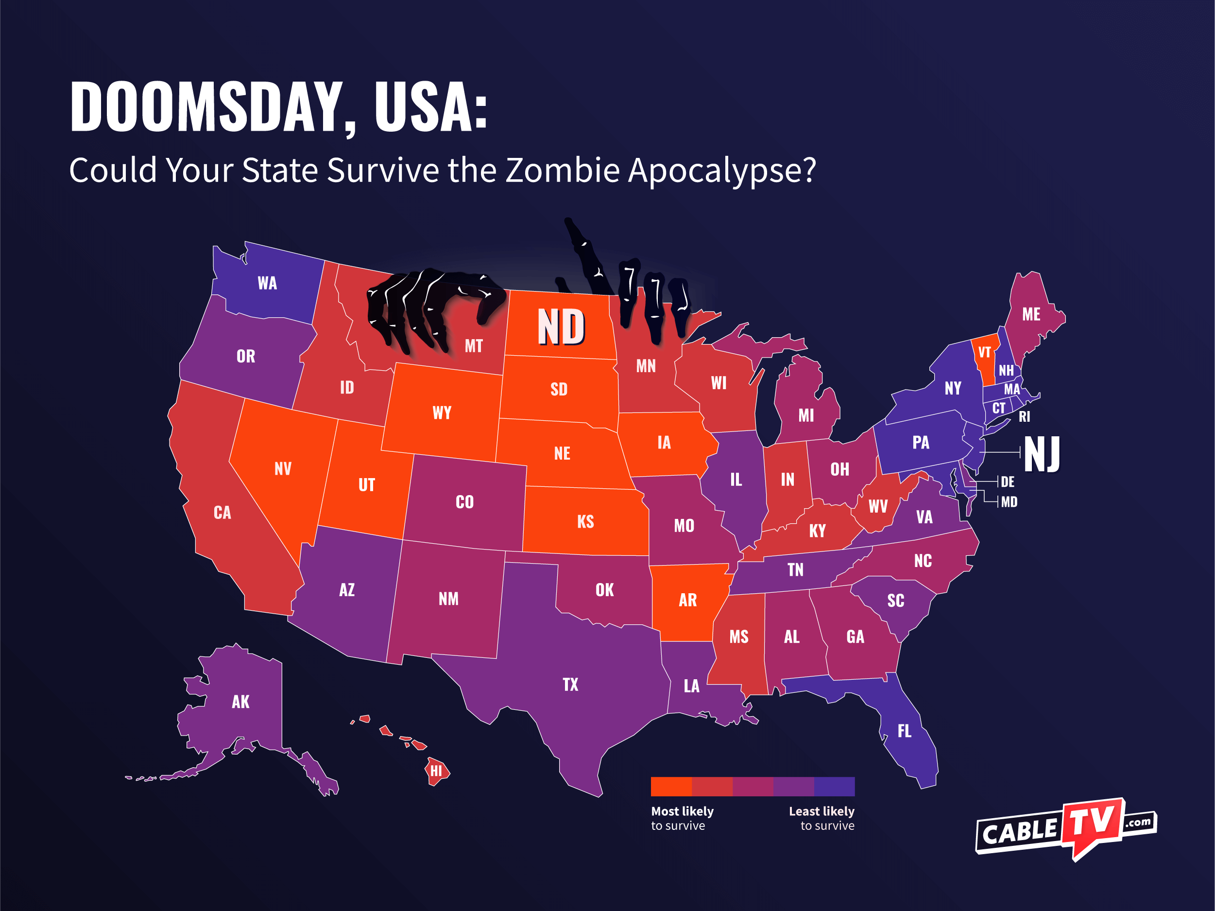 2023 Doomsday USA map