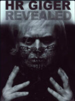 H.R. Giger poses mysteriously beneath the title H.R. Giger Revealed.