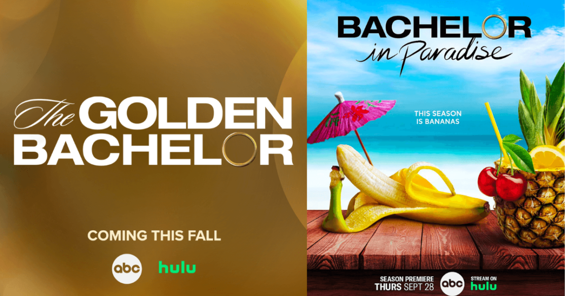 The Golden Bachelor and Bachelor in Paradise promo images