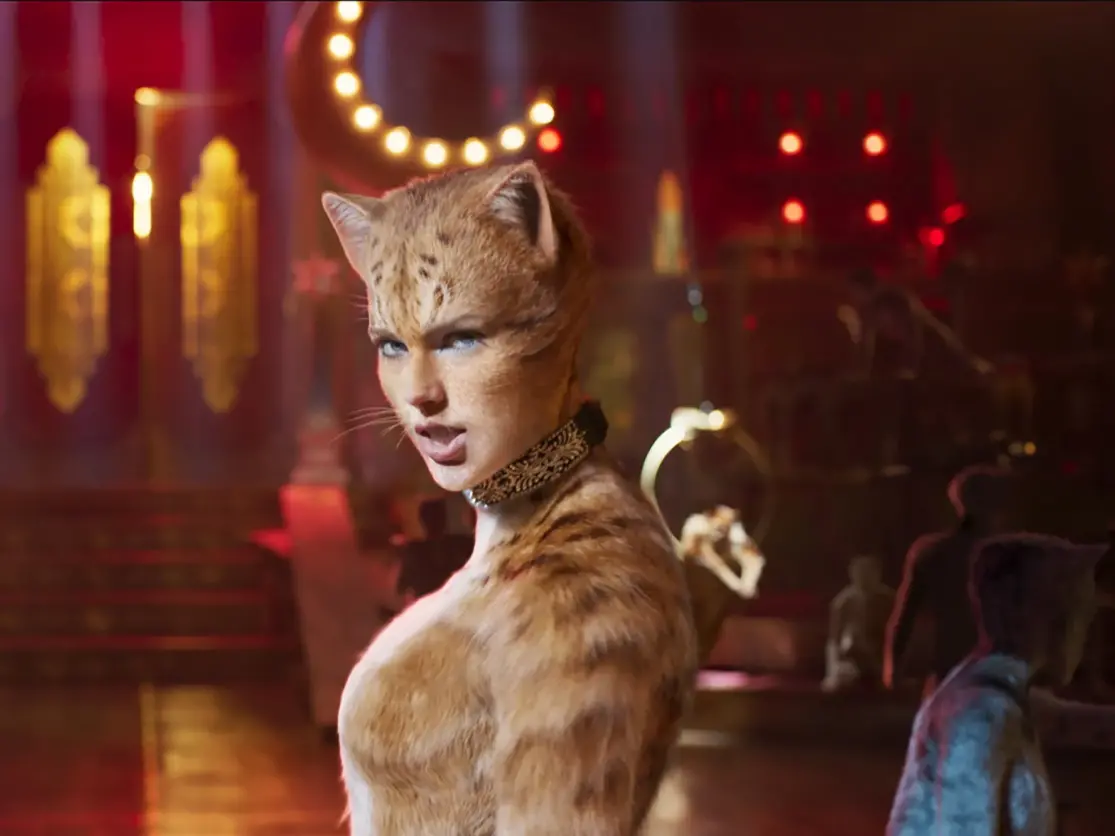 Taylor Swift in full cat costume for Cats