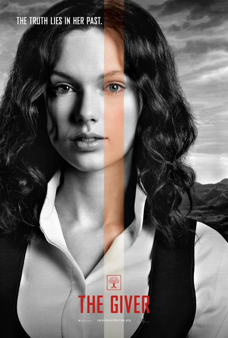 Taylor Swift on The Giver movie poster