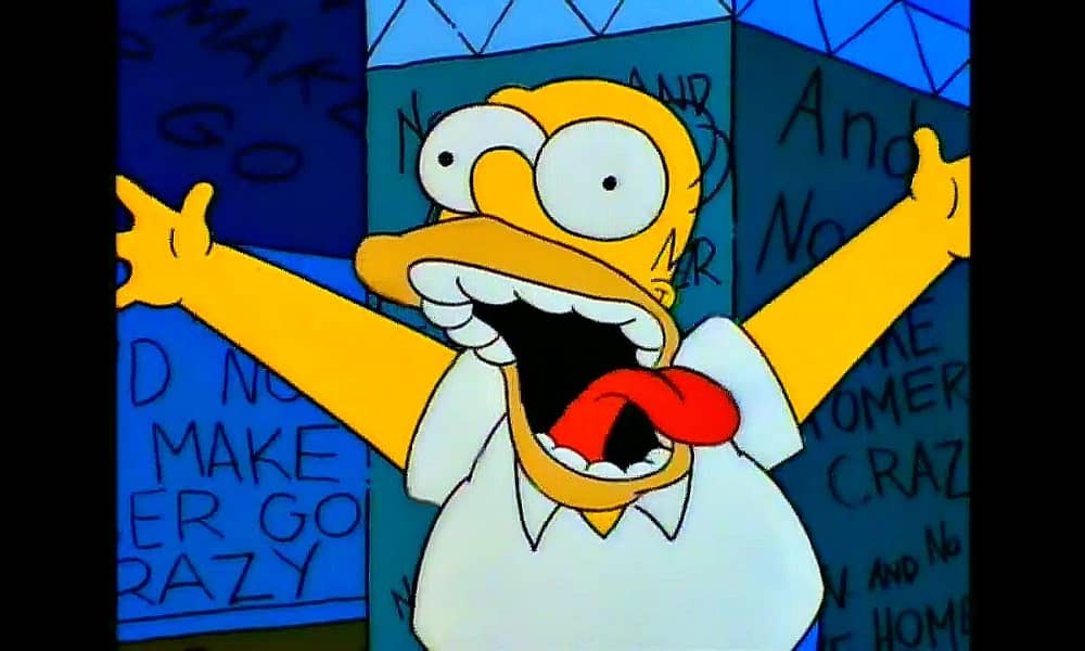 The Simpsons (S6E6) Homer Simpson in Treehouse of Horror V (1994).
