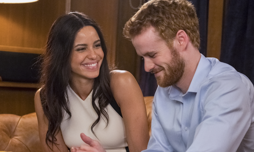 Actors portraying Meghan Markle and Prince Harry.
