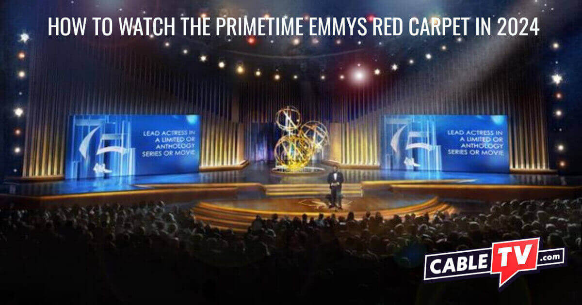 A wide-angle shot of an arena packed with Emmys guests.