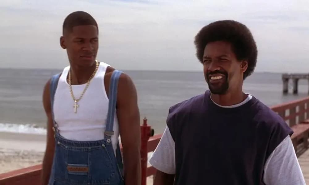 Ray Allen and Denzel Washington in He Got Game