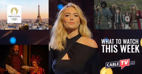 CableTV.com What To Watch This Week July 22 2024 Dress My Tour (Hulu), Summer Olympics 2024 (NBC), Time Bandits (Apple TV+), The Decameron (Netflix)