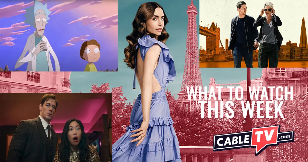 Emily in Paris (Netflix), Rick & Morty: The Anime (Adult Swim), The Union (Netflix), Jackpot (Prime Video)