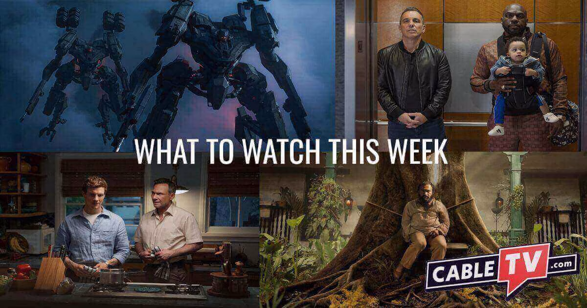 A collage of still images from Secret Level, Bookie, Dexter: Original Sin, and One Hundred Years of Solitude—all shows covered in CableTV.com's "What to Watch This Week" column for Dec. 9–15 2024