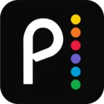 The Peacock app logo features a large "P" alongside dots representing each of the six NBC peacock colors.