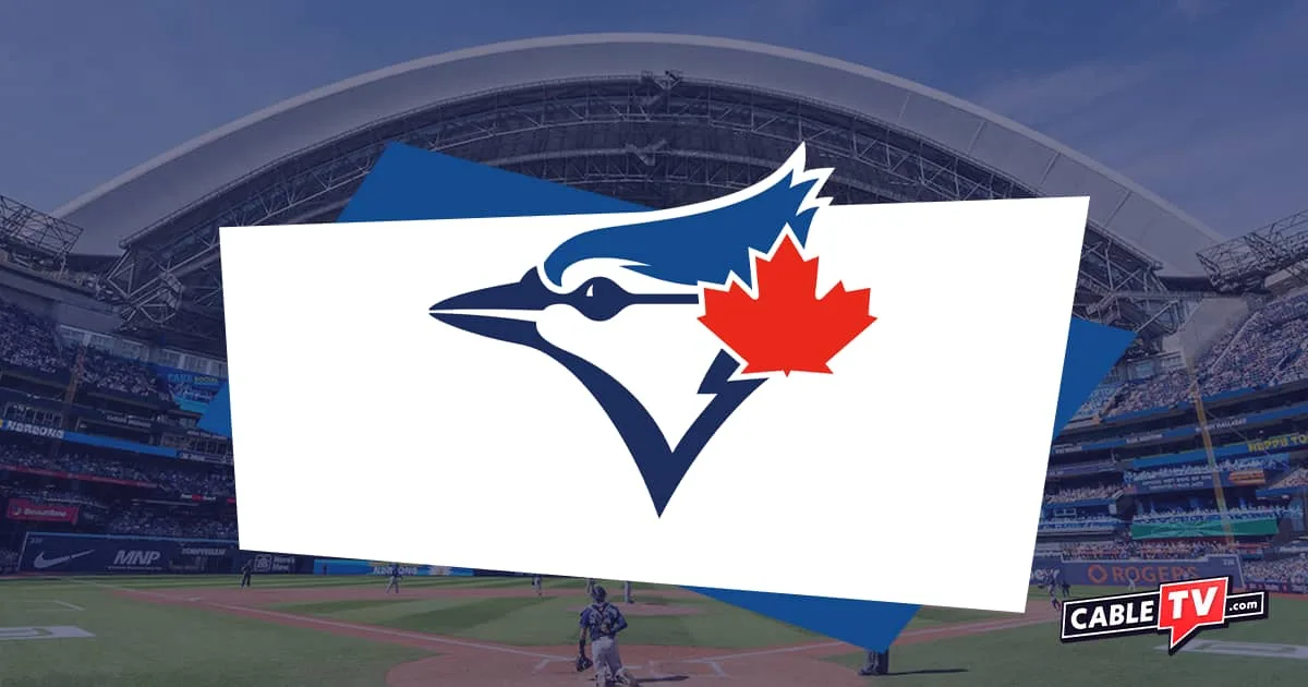 Side profile of Blue Jay head facing to the left with red maple leaf on the right