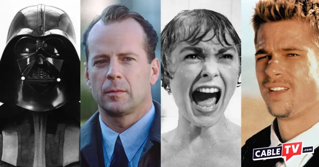 Iconic scenes from movies with unforgettable twist endings.