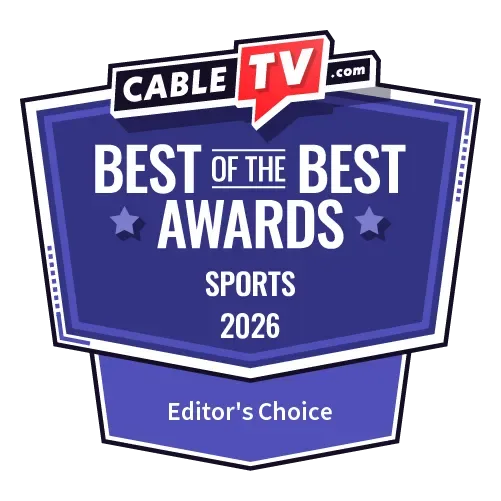 CableTV Best of the Best for Sports Editor's Choice 2026 Best of the Best Editor's Choice for Sports badge