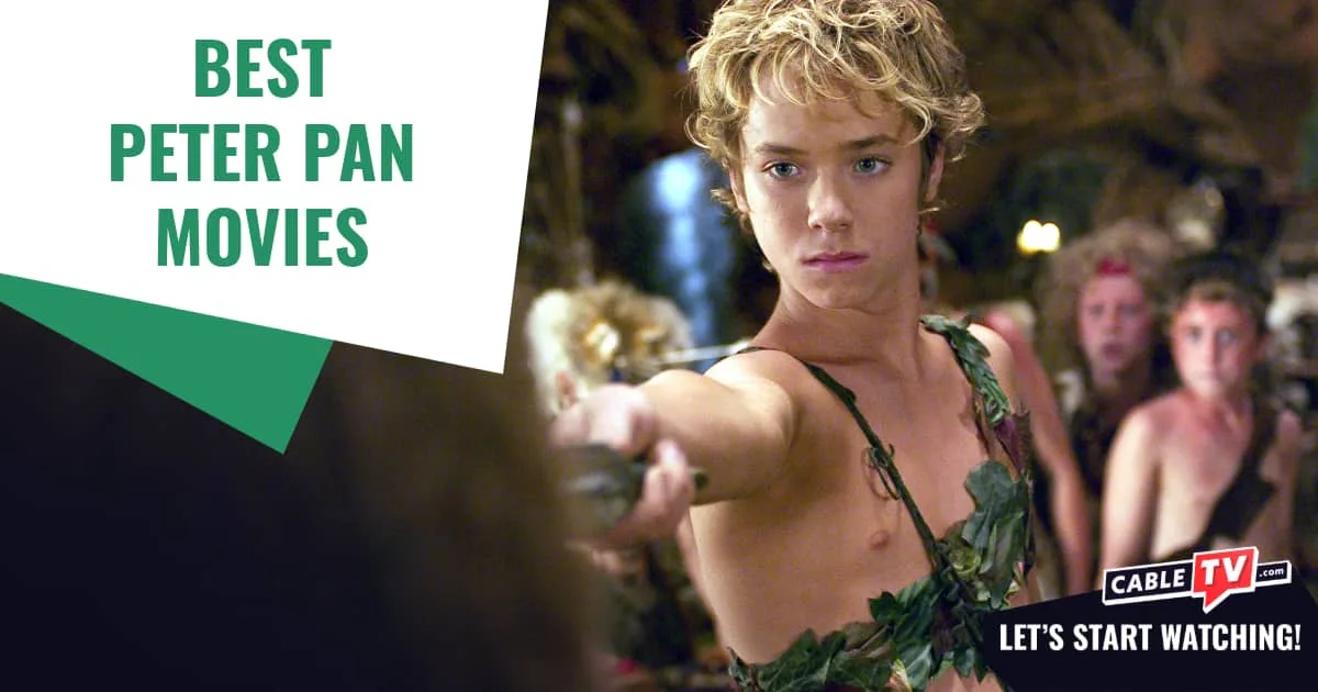 Young actor as Peter Pan in one of the many Peter Pan adaptations.