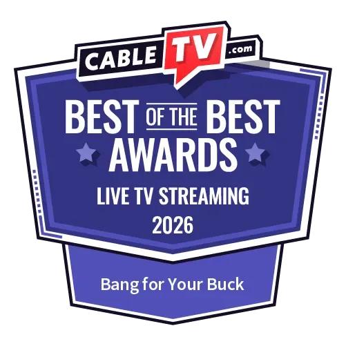 CTV-BOTB-2026_Live TV Streaming-Bang for Your Buck 2026 Best of the Best for Live TV Streaming - Best Bang for Your Buck badge