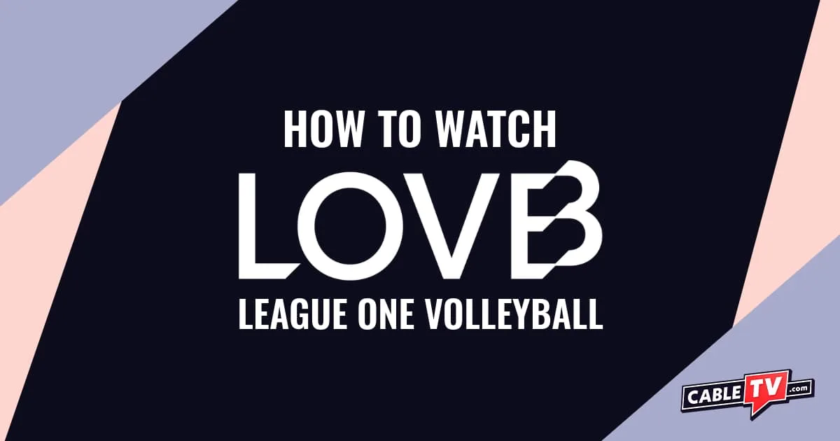 League One Volleyball logo on black background