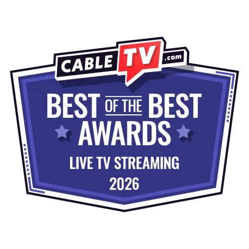 2026 Best Live TV Streaming badge