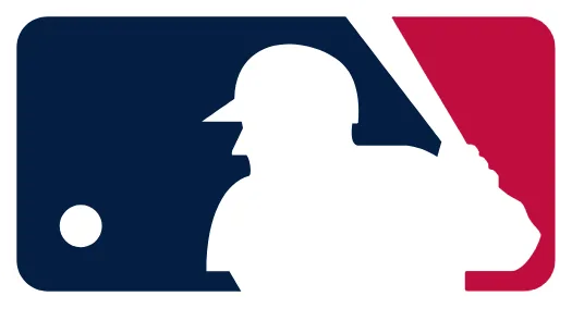 MLB Logo The Major League Baseball (MLB) logo.