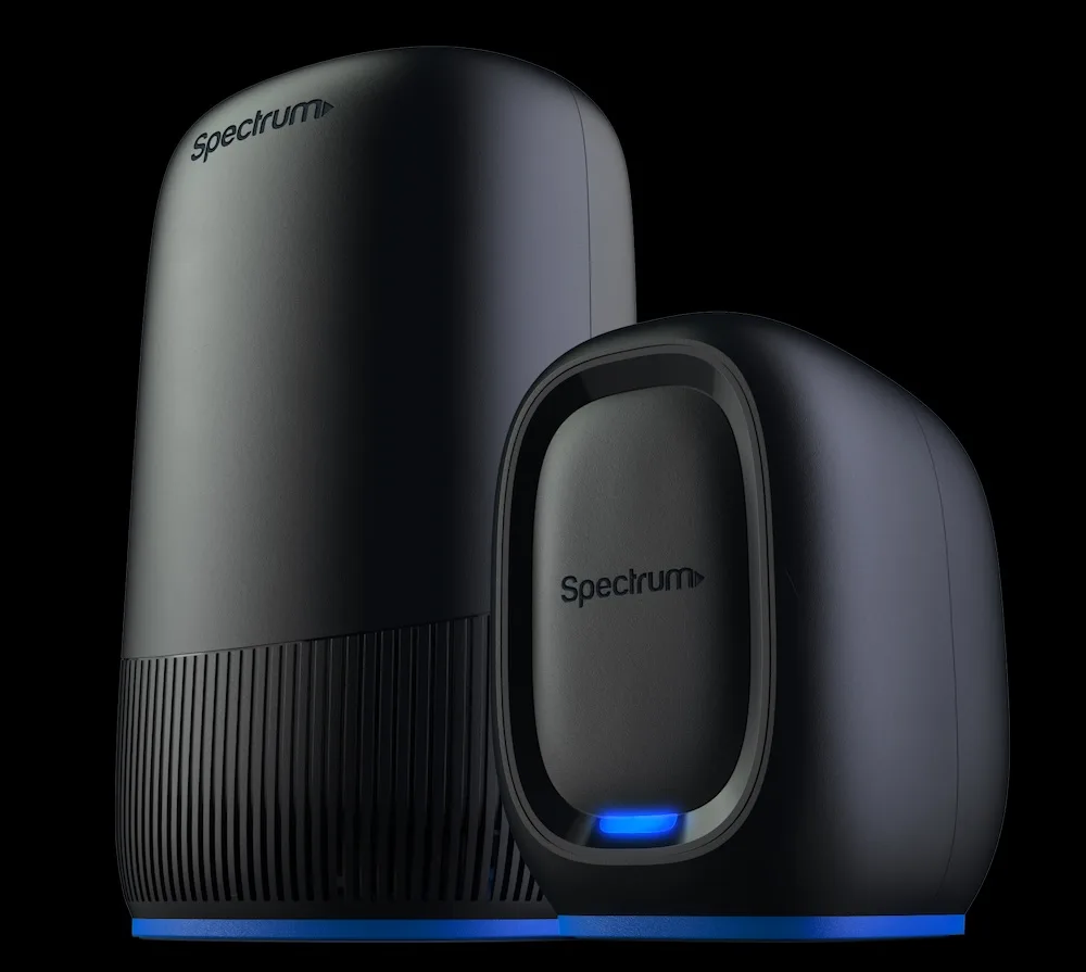 A product photo of the Spectrum Invincible WiFi router
