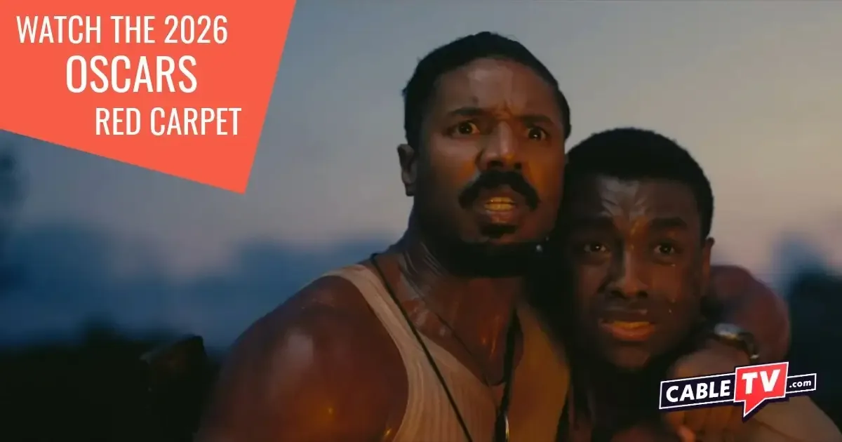 In a scene from the Best Picture–Nominated "Sinners," two black men hold each other while witnessing something awful.