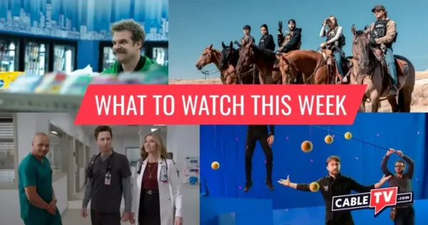 What to Watch This Week - Feb. 23–Mar. 1 A collage of images from "DTF St. Louis," "Marshals," "Scrubs," and "The Rise and Fall of Reggie Dinkins," shows covered in CableTV.com’s What to Watch This Week column for Feb. 23–Mar. 1.