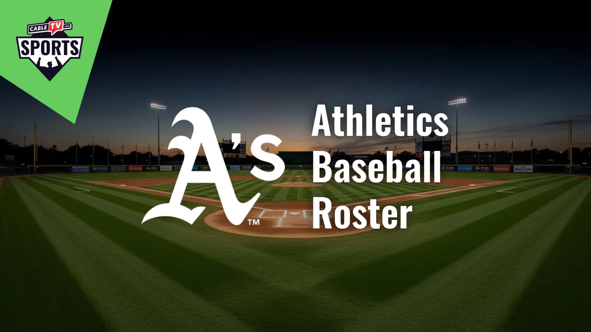 Athletics Baseball Roster: Active Players & Coaches | CableTV.com