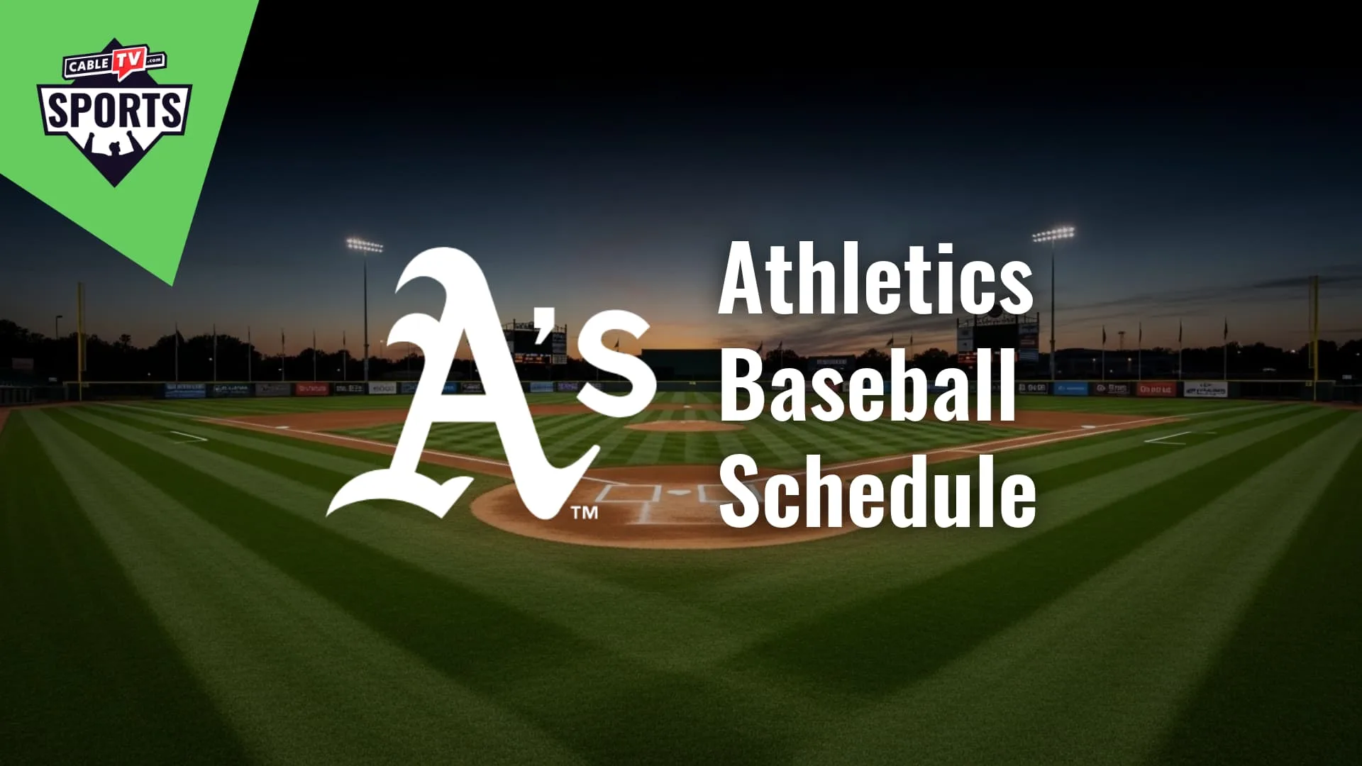 Athletics Baseball Schedule