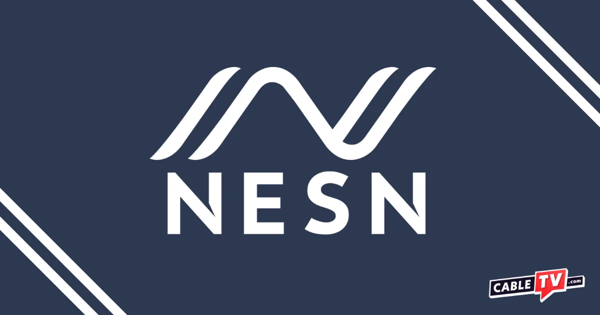 White NESN logo on dark blue background
