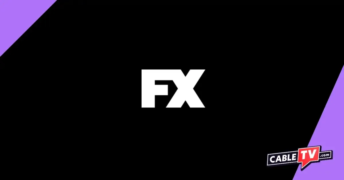 FX logo on a black background
