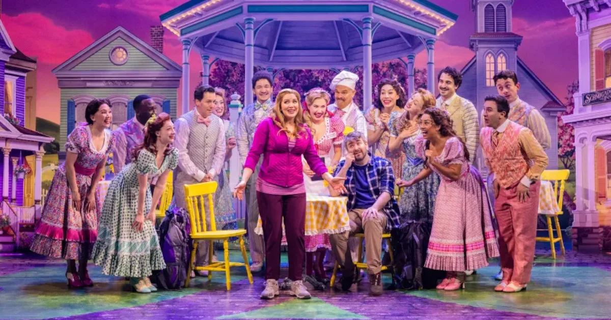 The cast of Schmigadoon on Broadway.