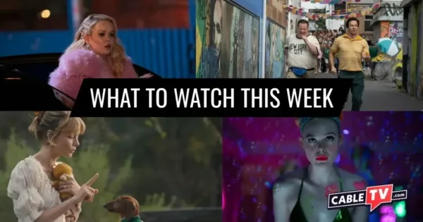 What to Watch This Week - April 13–19 A collage of images from "Big Mood," "Balls Up," "Beef," and "Margo's Got Money Troubles," shows covered in CableTV.com’s What to Watch This Week column for April 13–19.