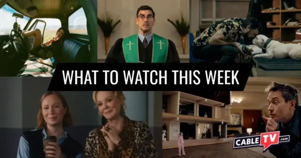 What to Watch This Week - April 6–12 A collage of images from "Euphoria," "Big Mistakes," "The Boys," "Hacks," and "The Miniature Wife," shows covered in CableTV.com’s What to Watch This Week column for April 6–12.
