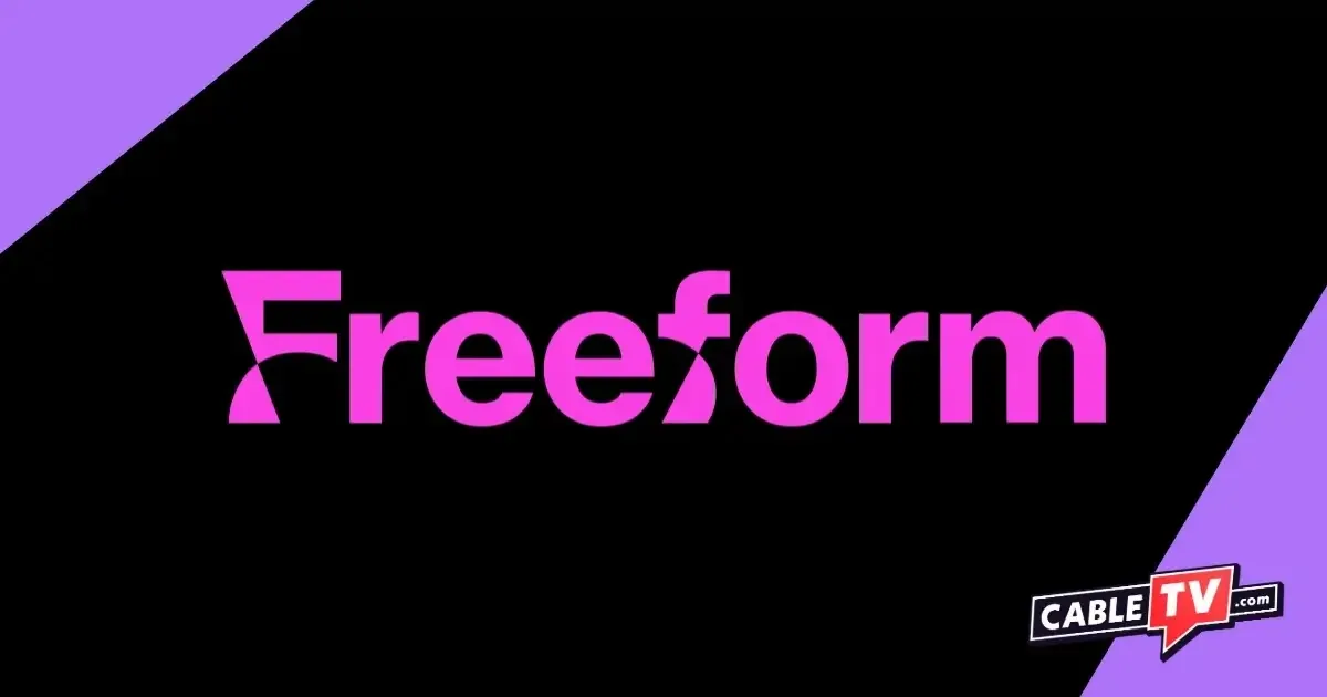 Freeform logo on black background