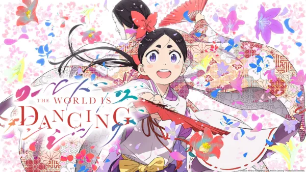 hidive-summer-2026-world-is-dancing-1920x1080 A young anime boy with purple eyes dances in traditional robes with a fan. "The World is Dancing"