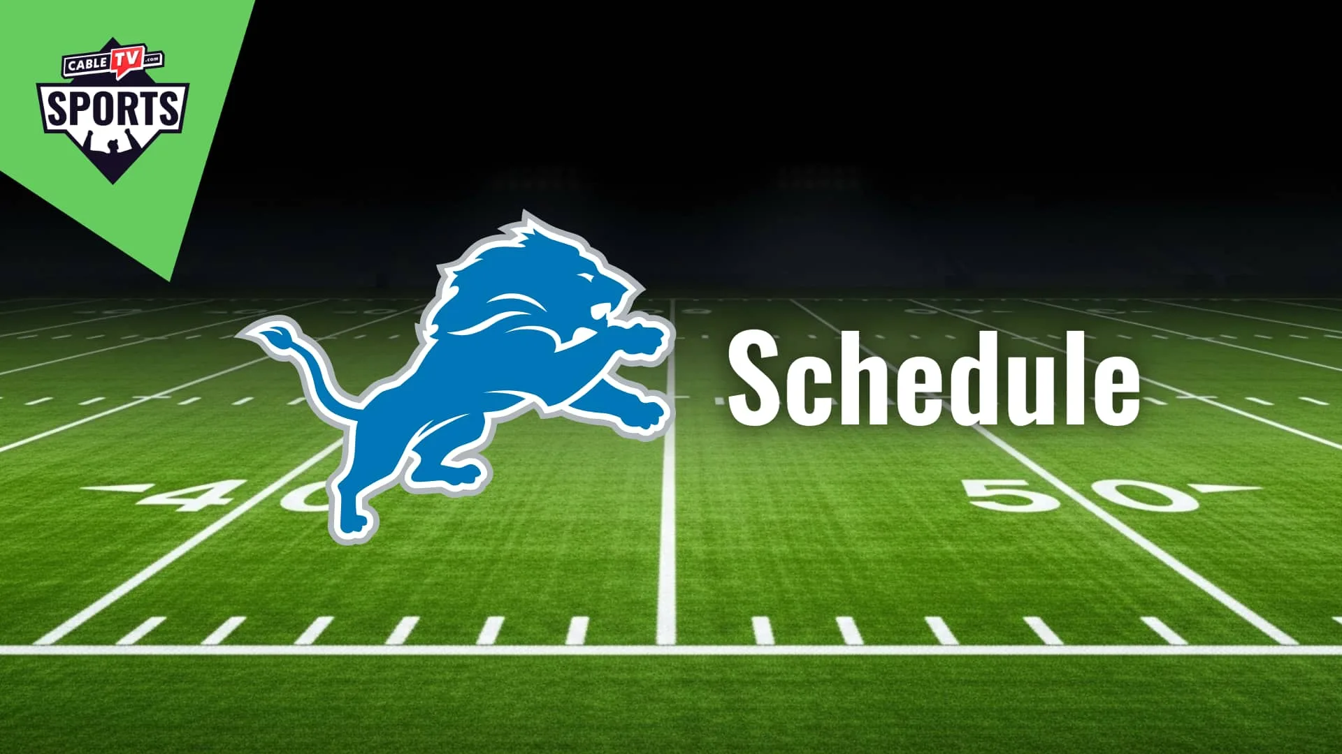 Detroit Lions Schedule