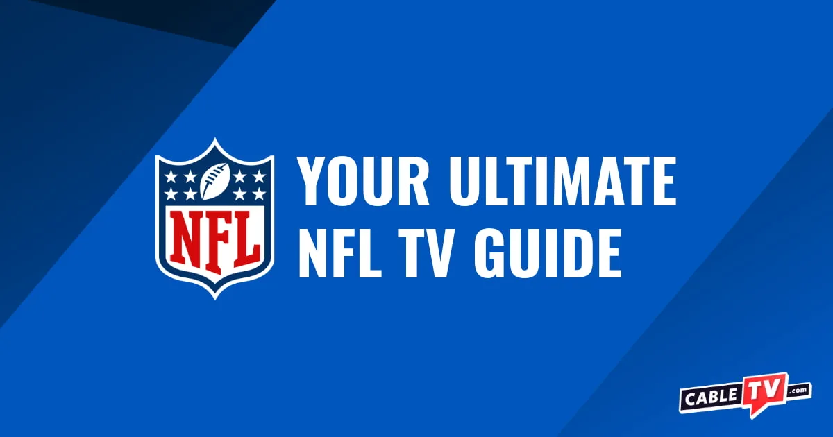 The NFL logo alongside text that reads 'Your ultimate NFL TV guide.'