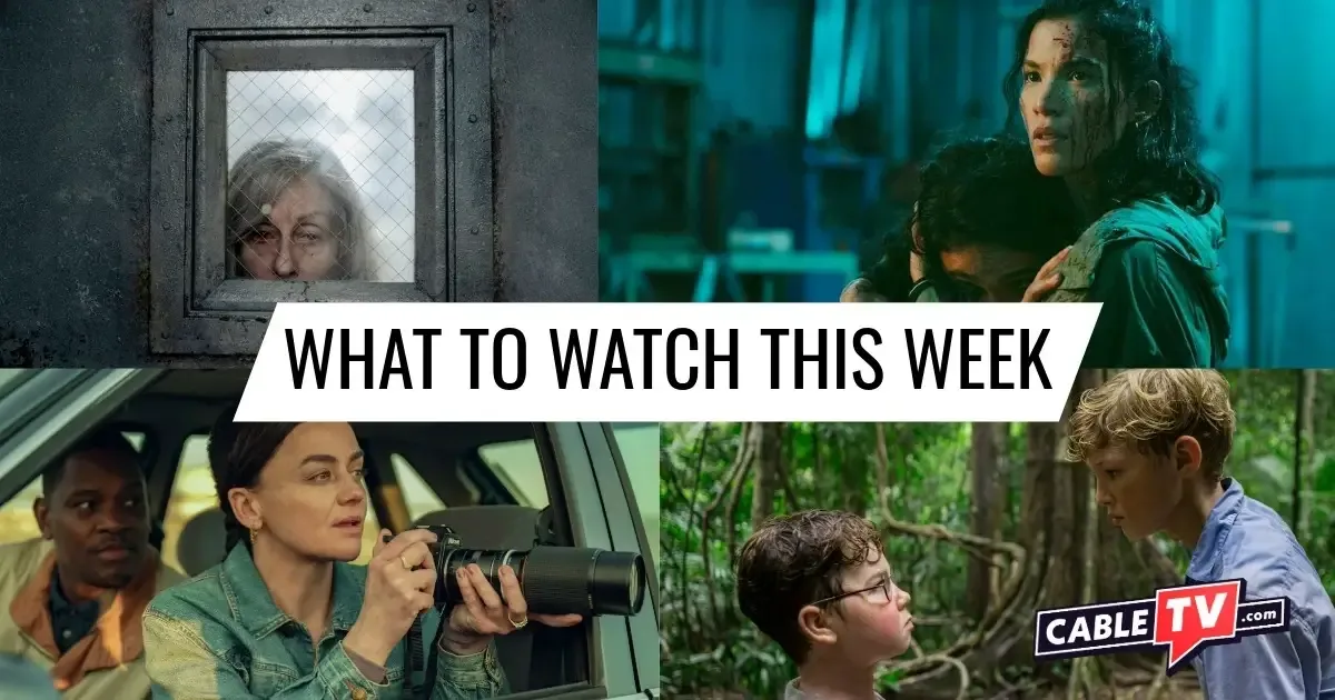 A collage of images from "The Terror: Devil in Silver," "M.I.A.," "Legends," and "Lord of the Flies," shows covered in CableTV.com’s What to Watch This Week column for May 4–10.